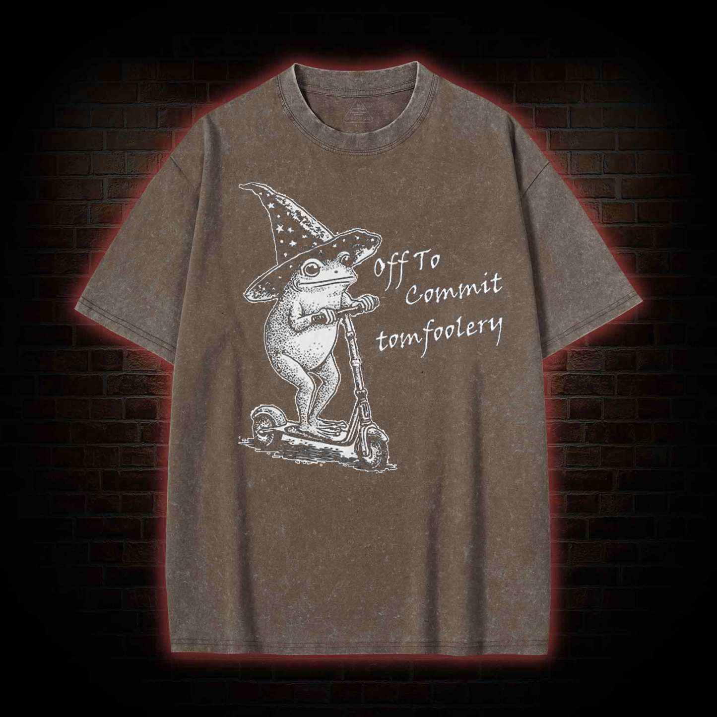 Off to Commit Tomfoolery Washed T-shirt