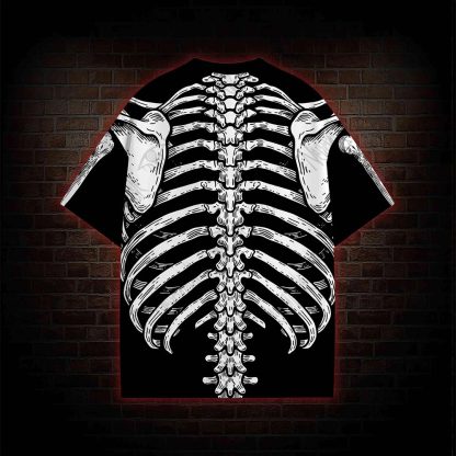 Human Skeleton All Over Print T-shirt