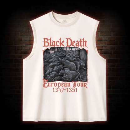 Vintage Black Death European Tour Washed Tank Top