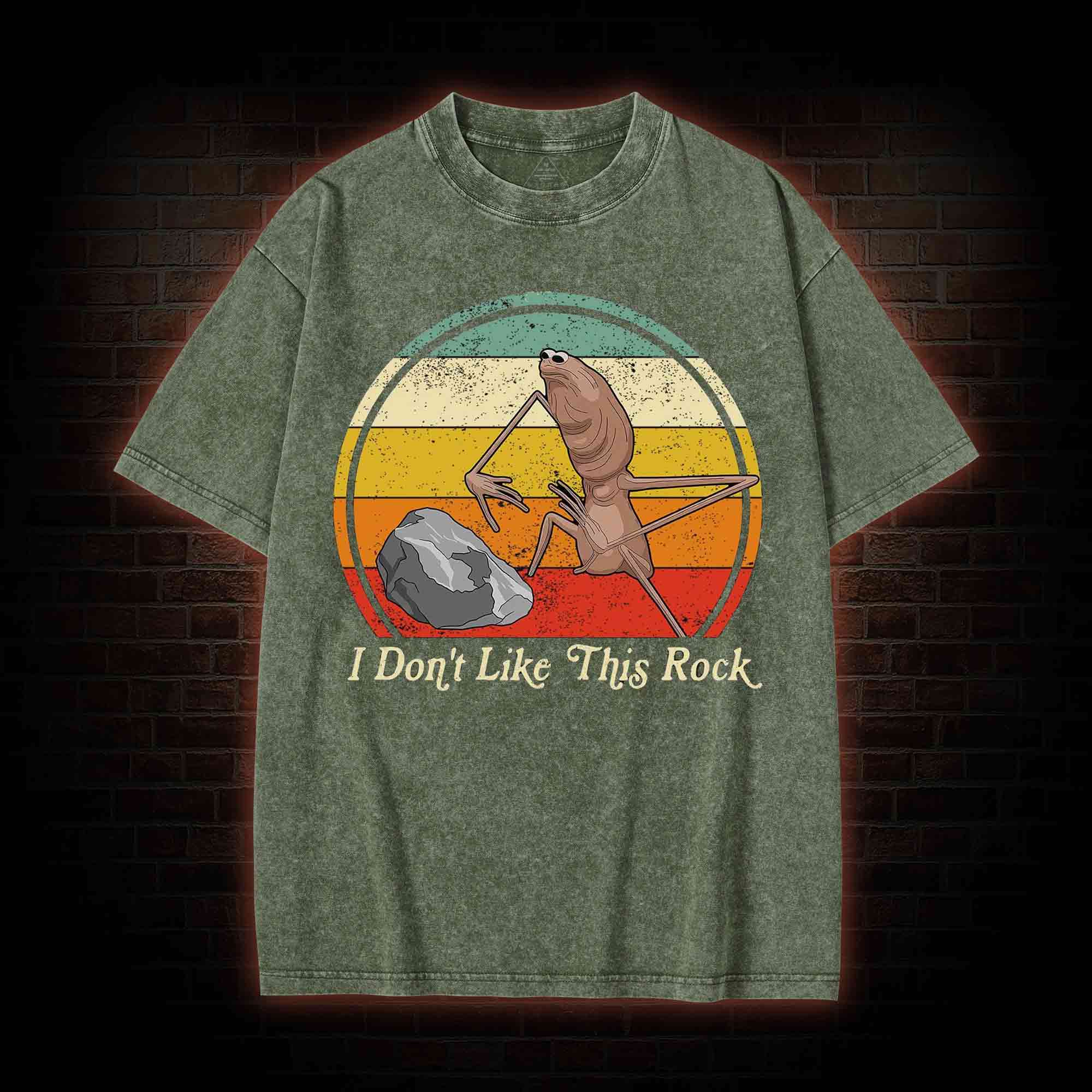 The Worm Funny Washed T-shirt