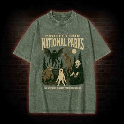 Protect Our National Parks Washed T-shirt