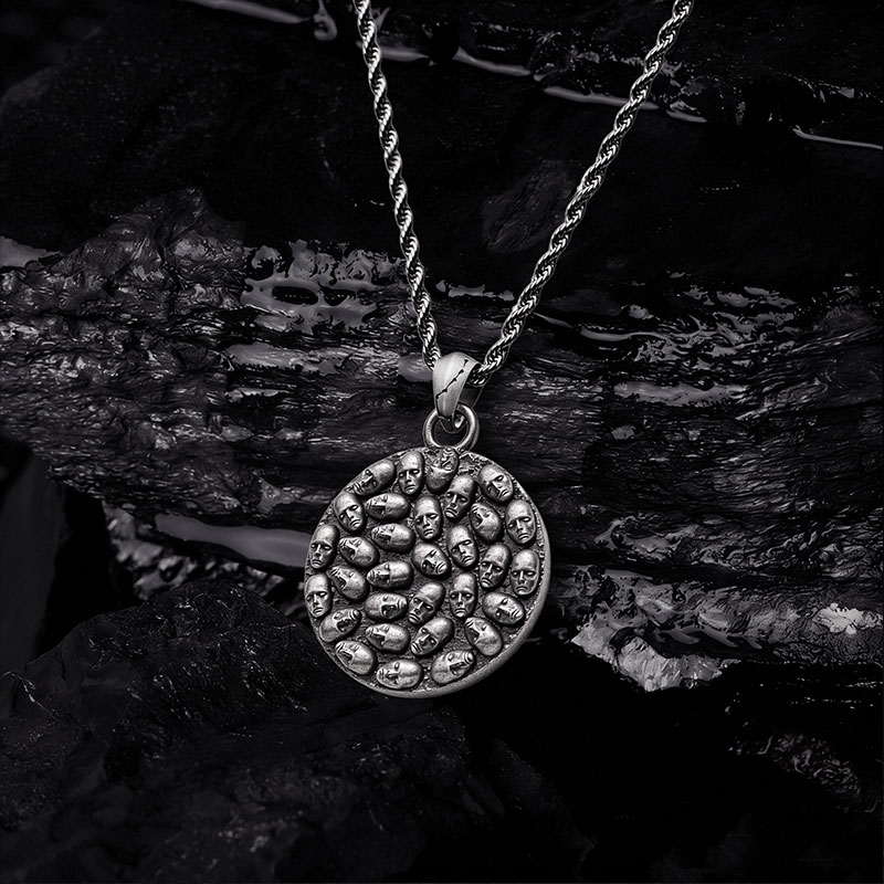 Circle of Souls Sculptural Necklace
