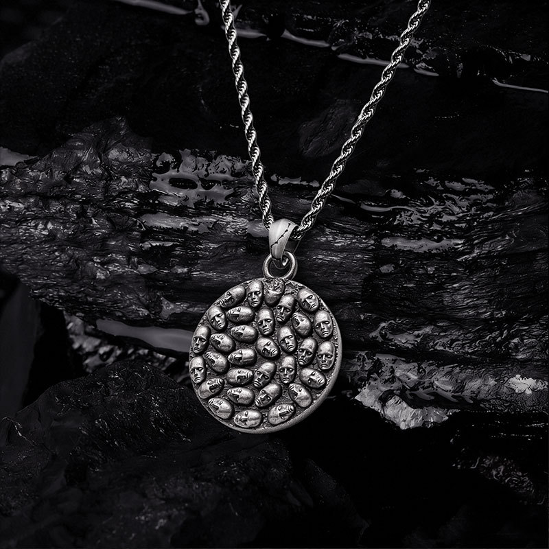 Circle of Souls Sculptural Necklace