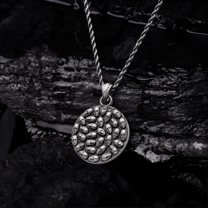 Circle of Souls Sculptural Necklace