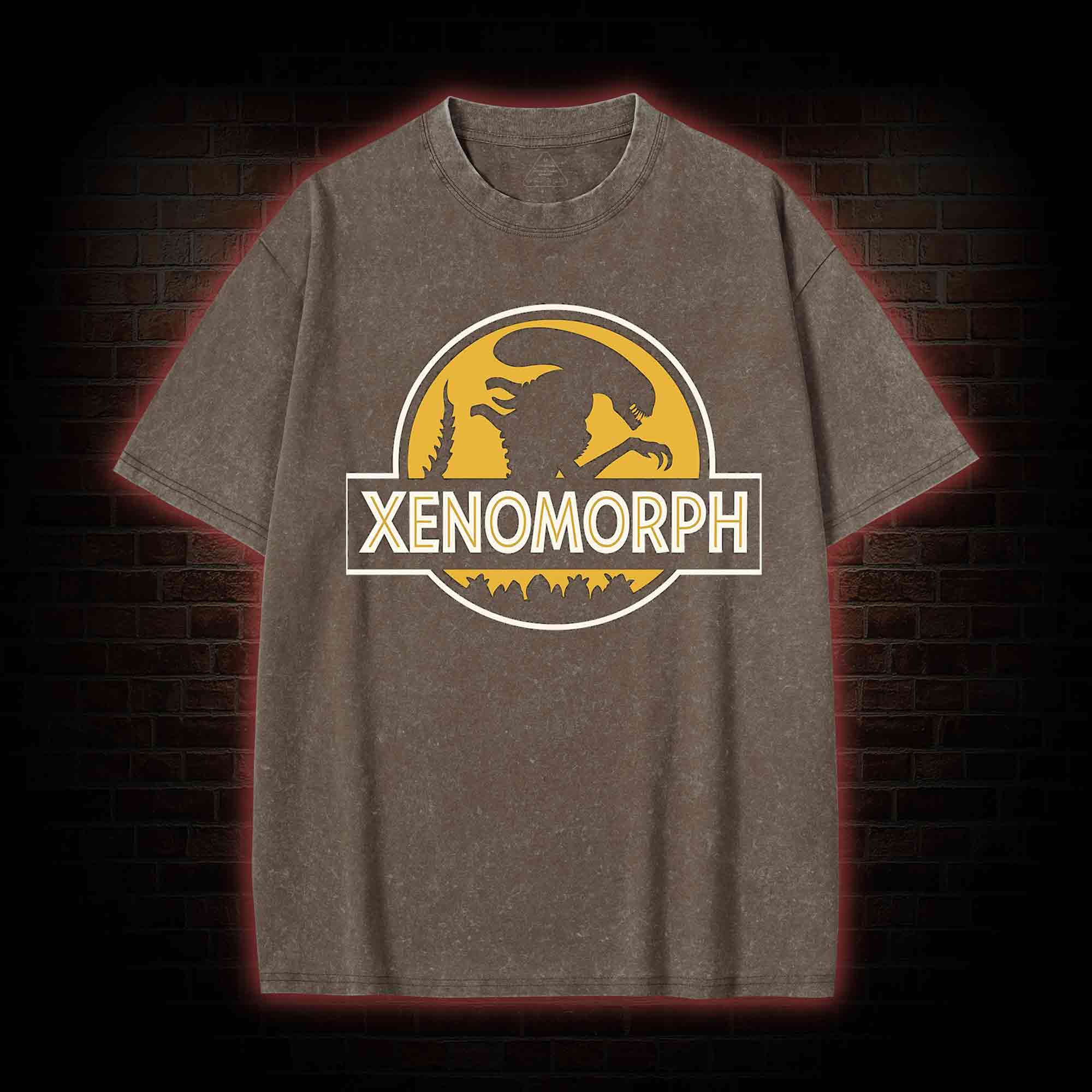 Alien Design Washed T-shirt