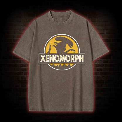 Alien Design Washed T-shirt