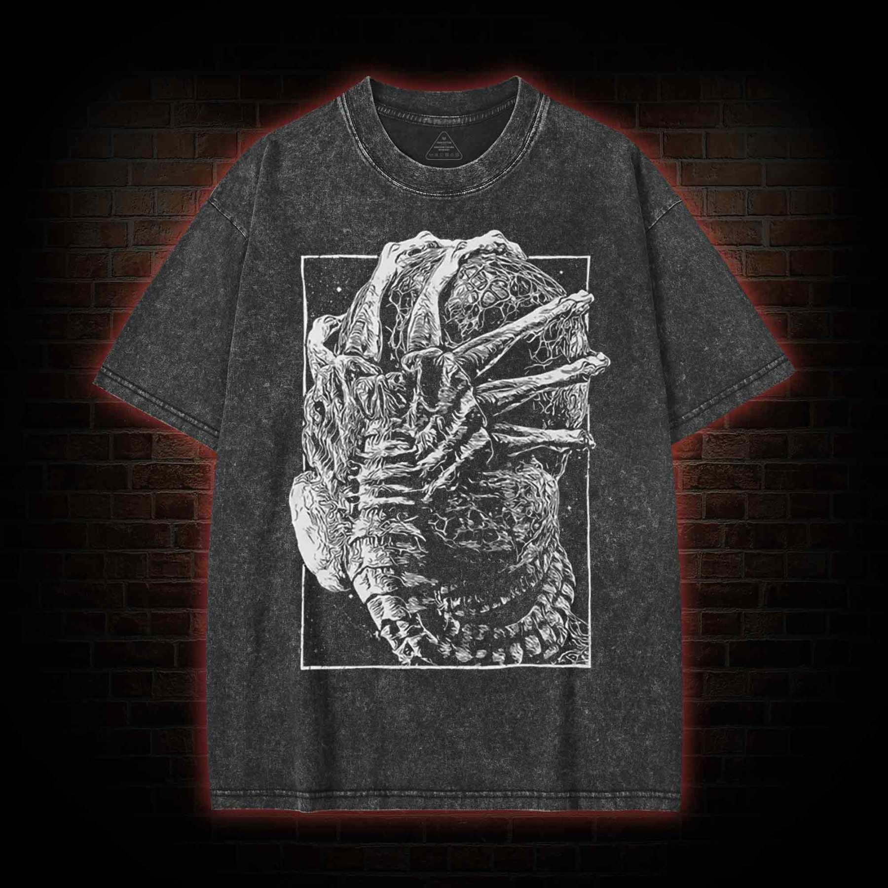 When You Just Wanna Dye Washed T-shirt with Dark Style