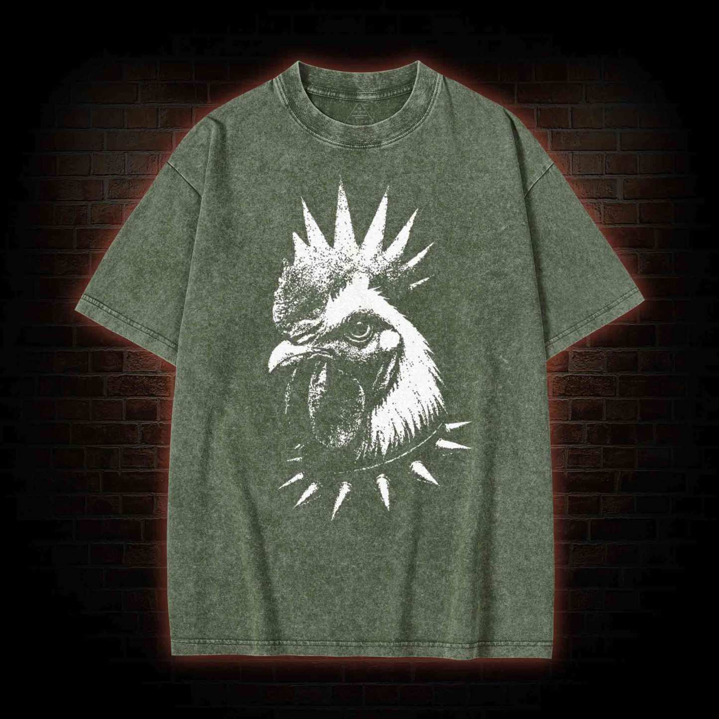 Punk Rooster Washed T-shirt