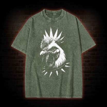 Punk Rooster Washed T-shirt