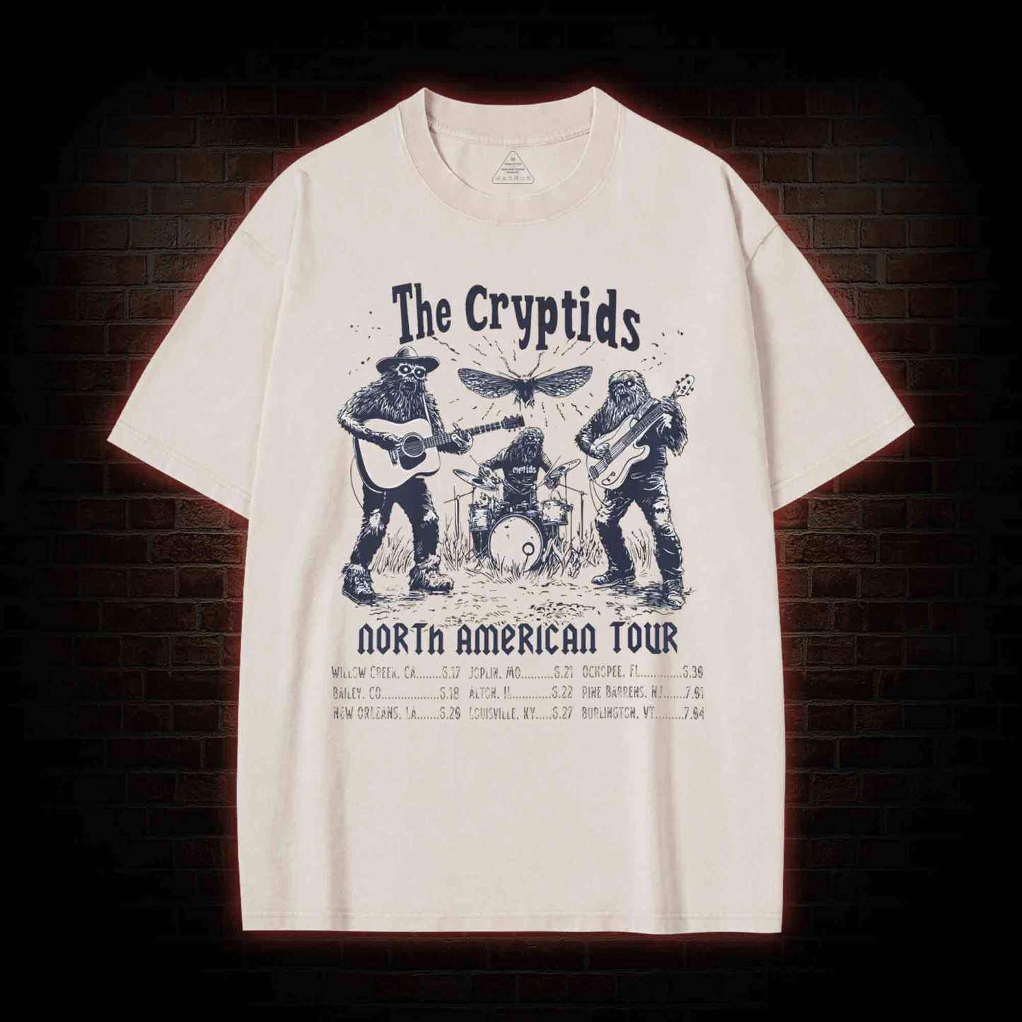 The Cryptids Band Washed T-shirt