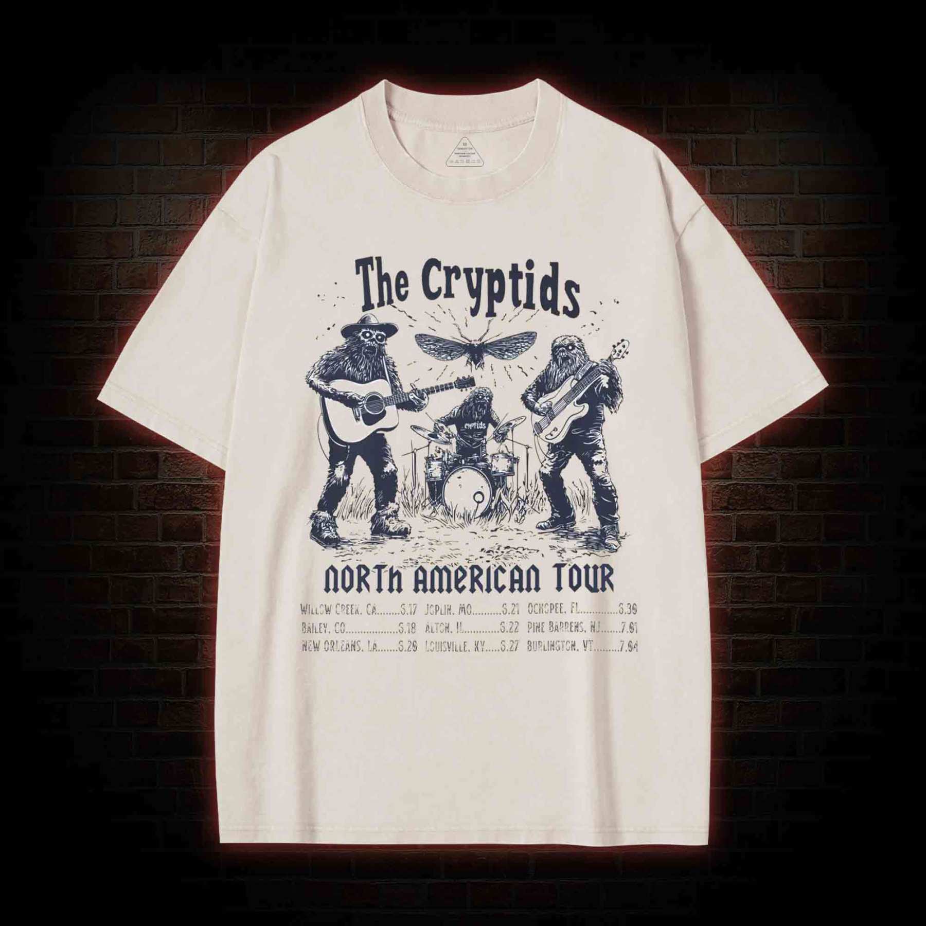 The Cryptids Band Washed T-shirt
