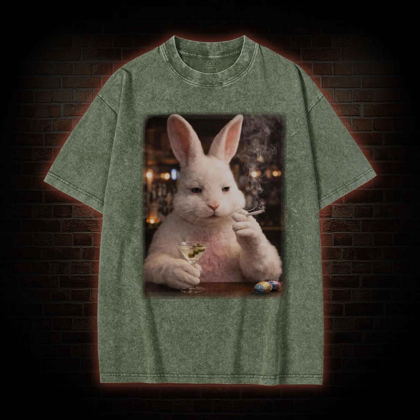 Unhinged Bunny Washed T-shirt