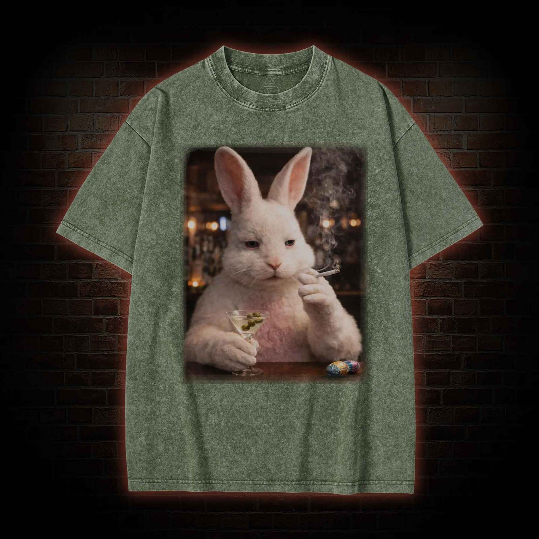 Unhinged Bunny Washed T-shirt