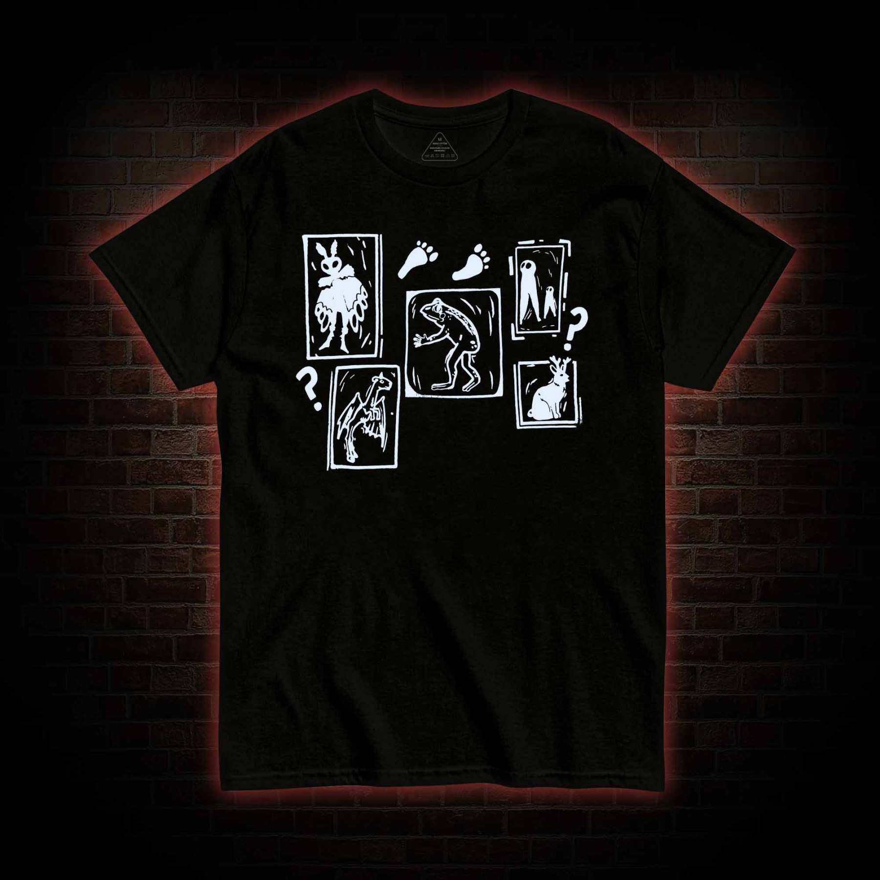 Cryptid Screenprint T-shirt with Dark Style