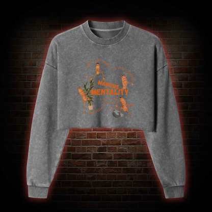 Marcus the Worm Washed Cropped Sweatshirts