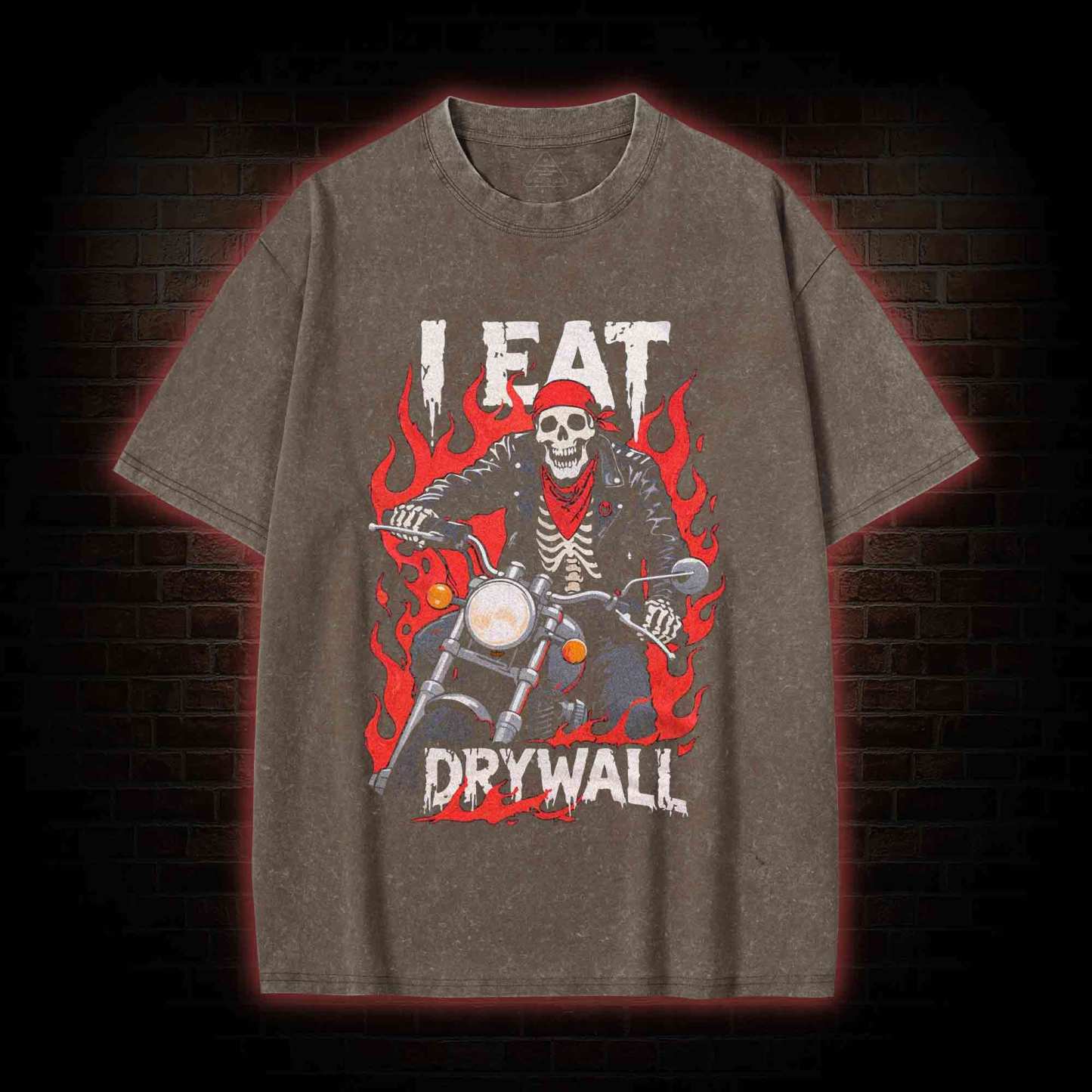 I Eat Drywall Washed T-shirt