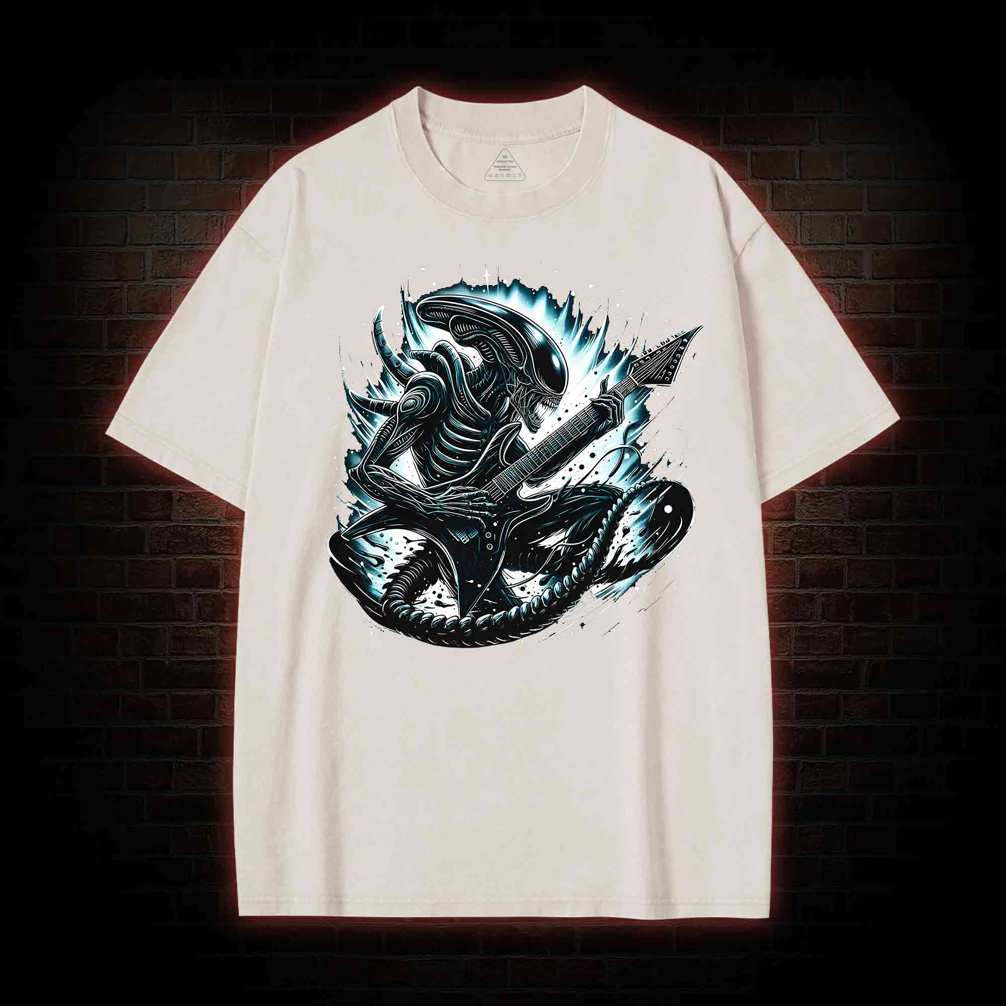 Alien Black Metal Washed T-shirt