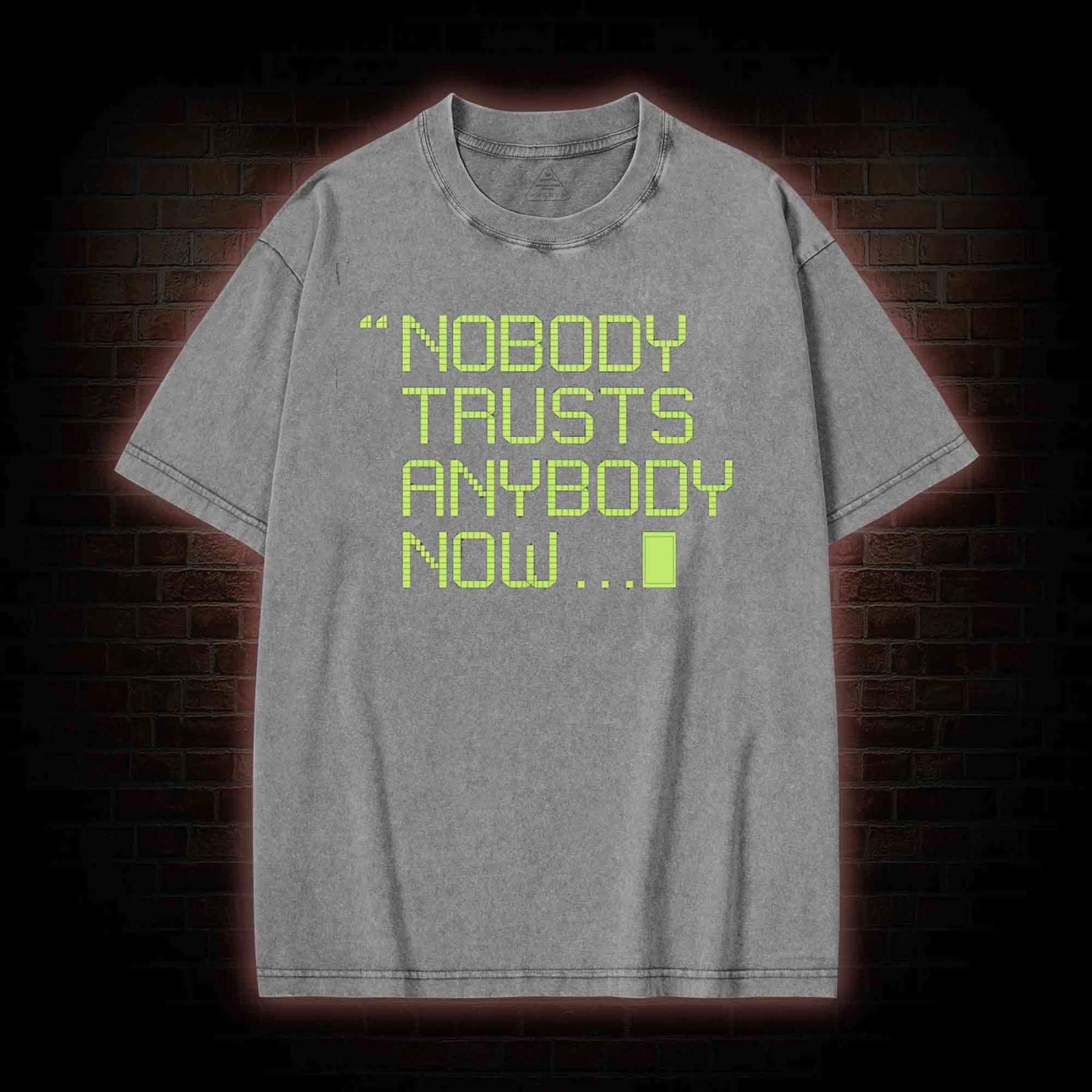 Nobody Trusts Anyone Now Washed T-shirt