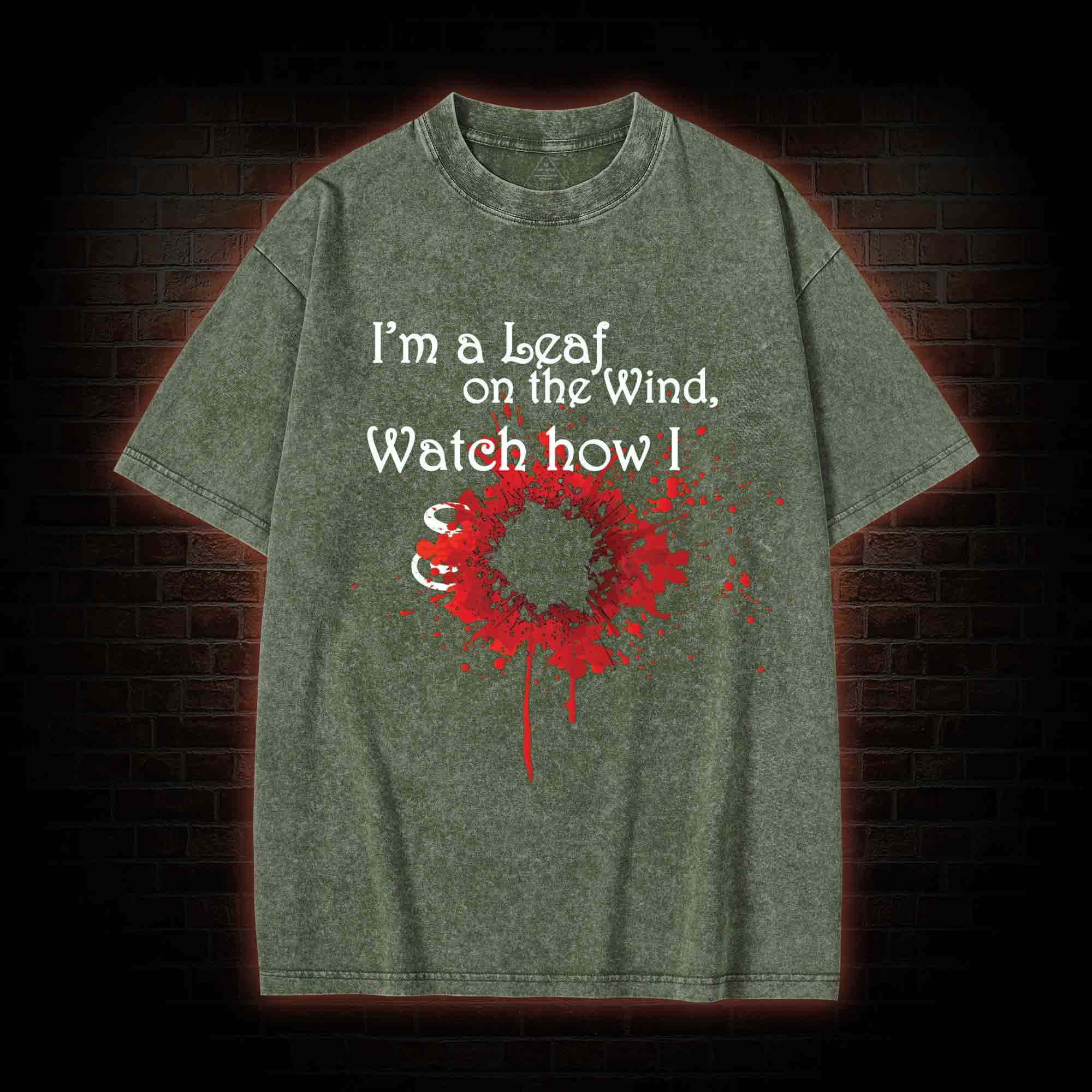 Leaf on the Wind Washed T-shirt