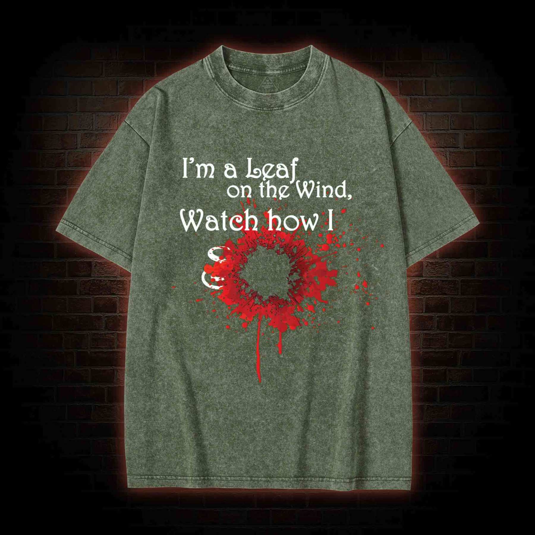 Leaf on the Wind Washed T-shirt