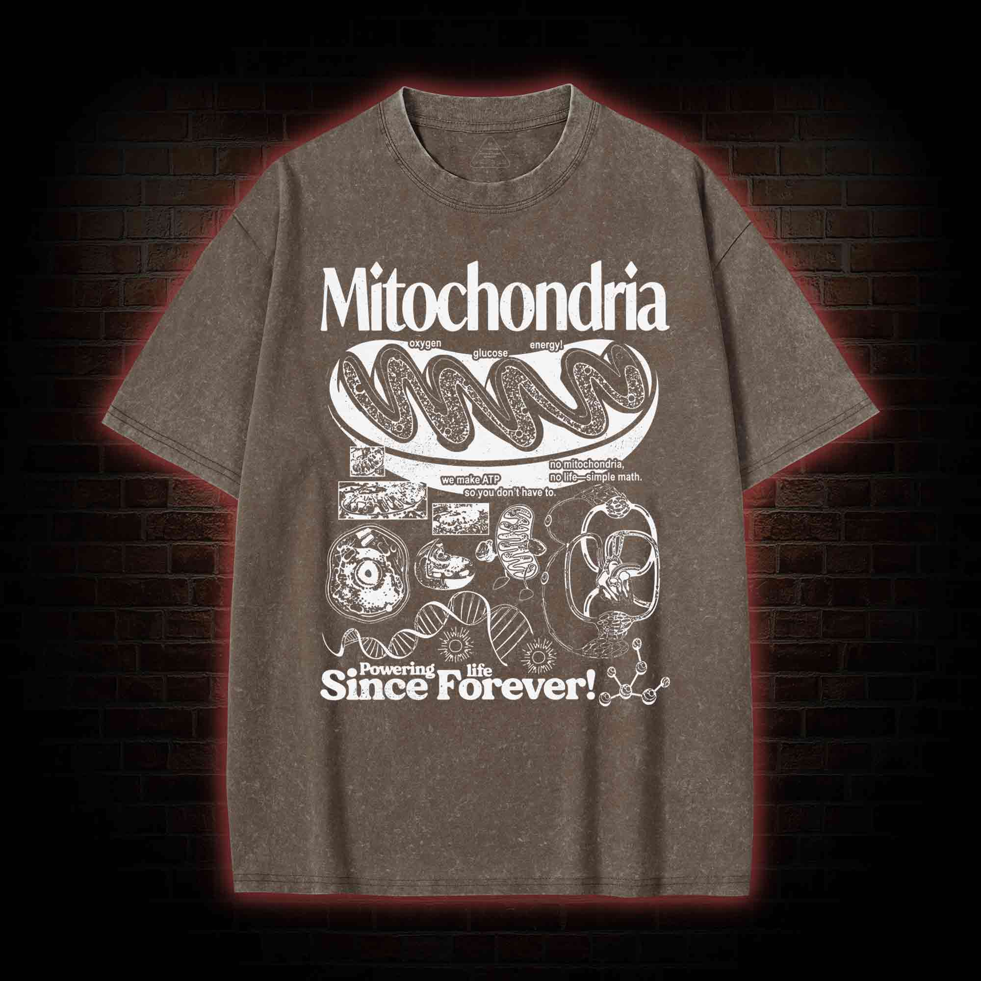 Mitochondria Vintage Washed T-shirt