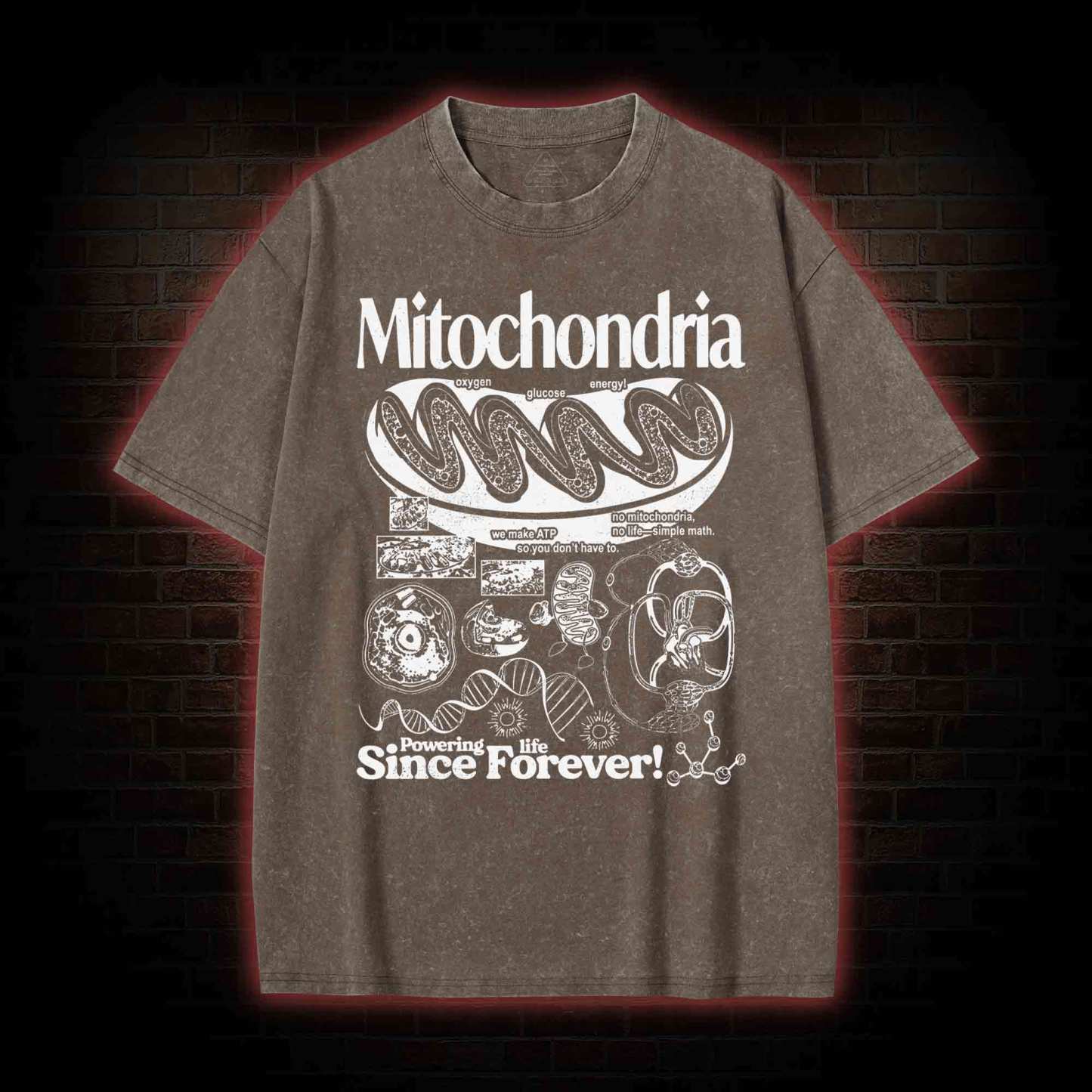 Mitochondria Vintage Washed T-shirt