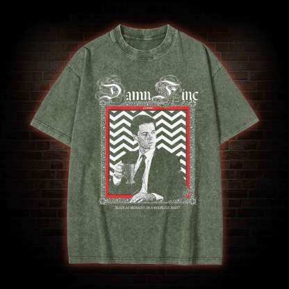 Black as Midnight on a Moonless Night Washed T-shirt