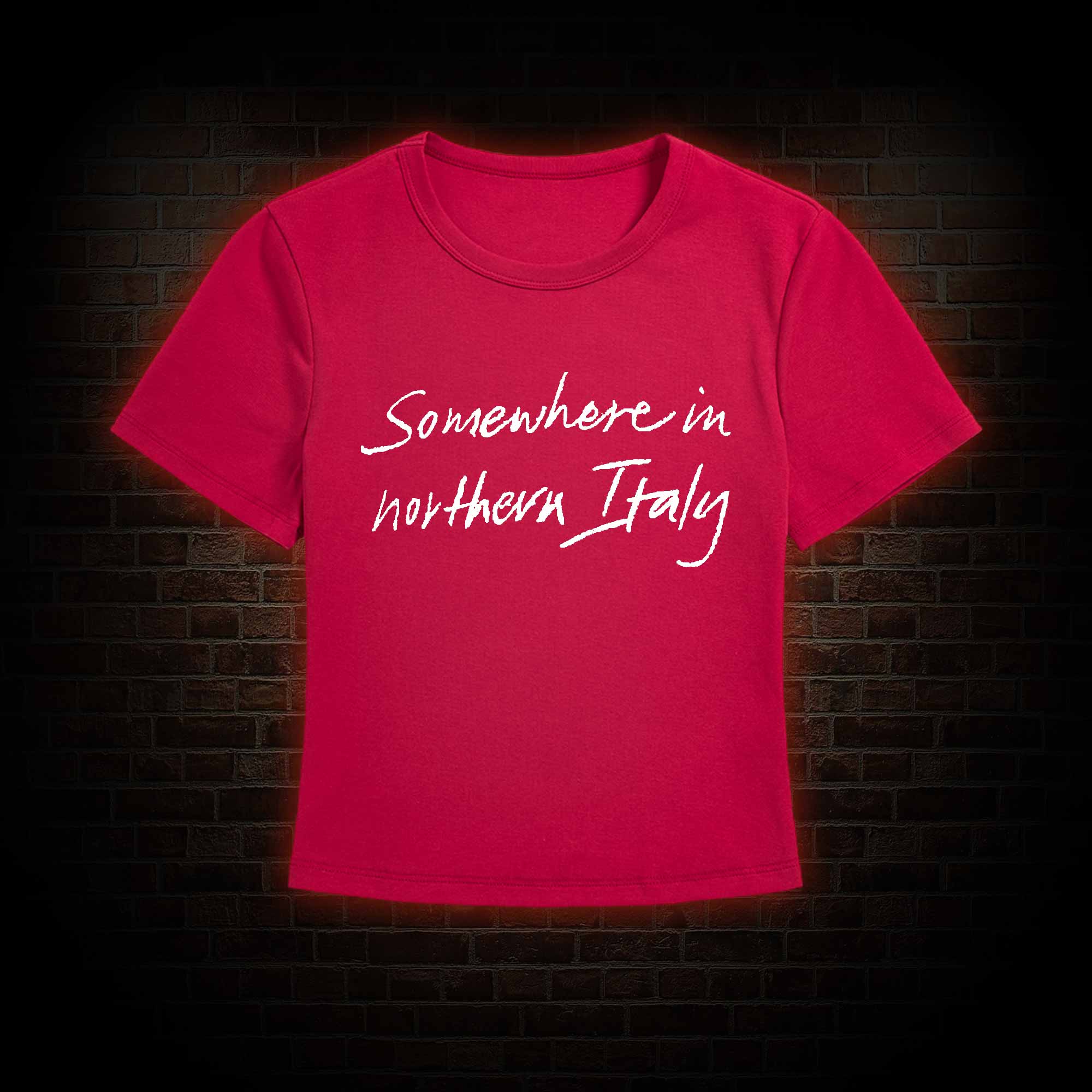 Somewhere In Northern Italy Slim Fit T-Shirt