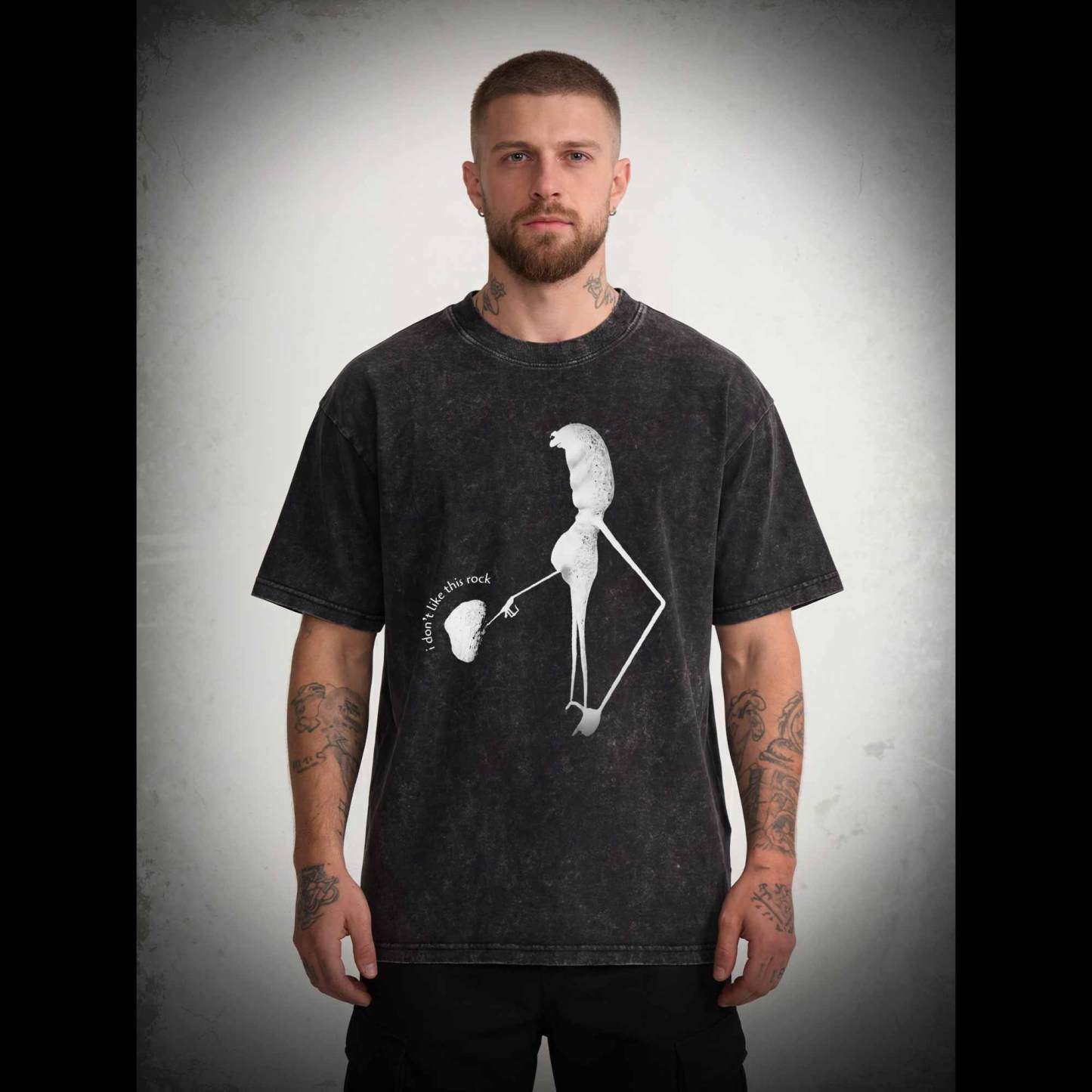 I Don't Like This Rock Meme Washed T-shirt