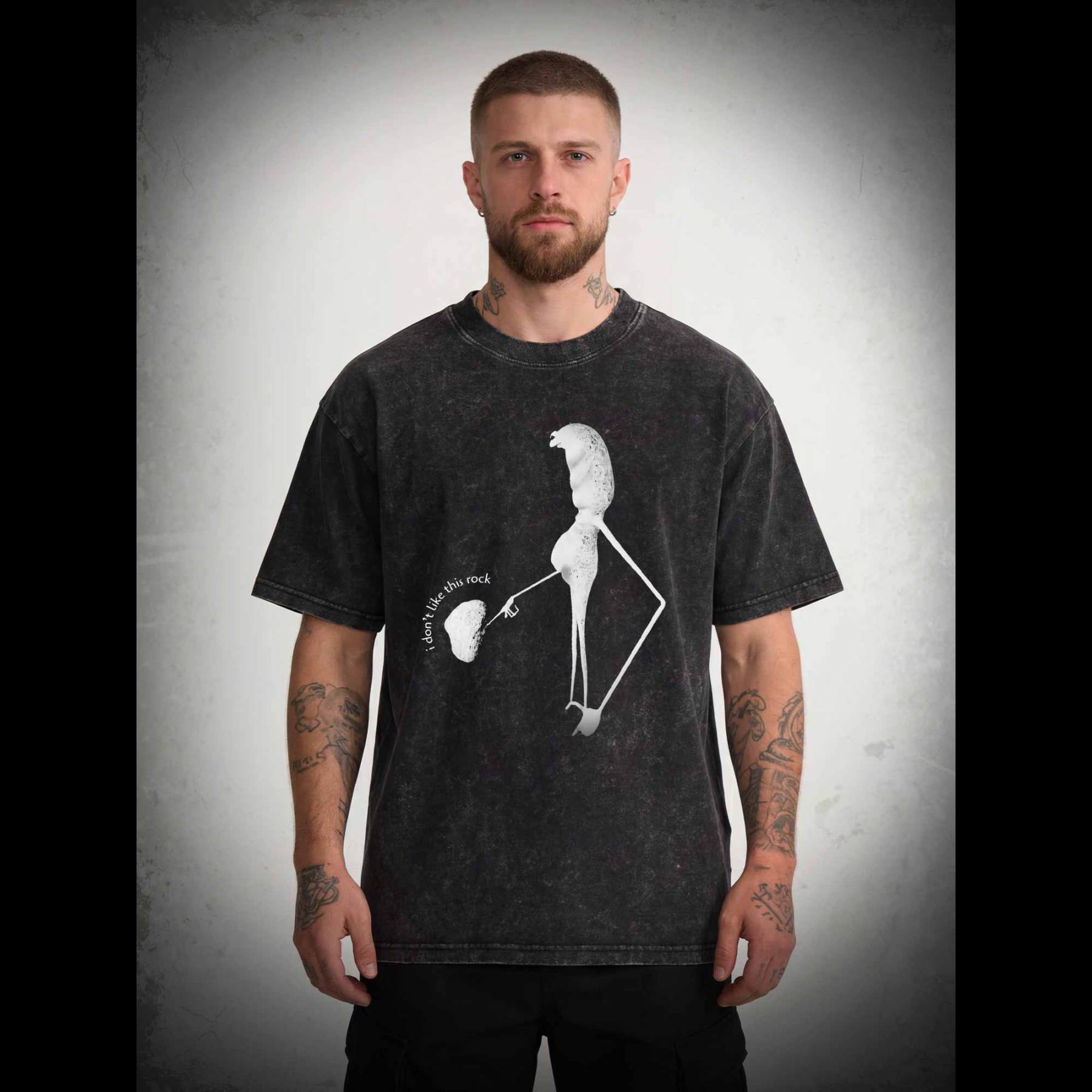 I Don't Like This Rock Meme Washed T-shirt