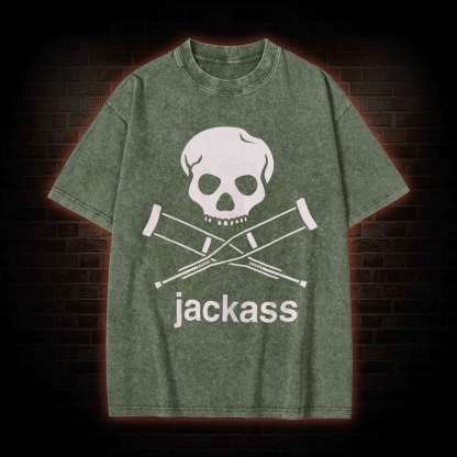 Skull Crutches Washed T-shirt