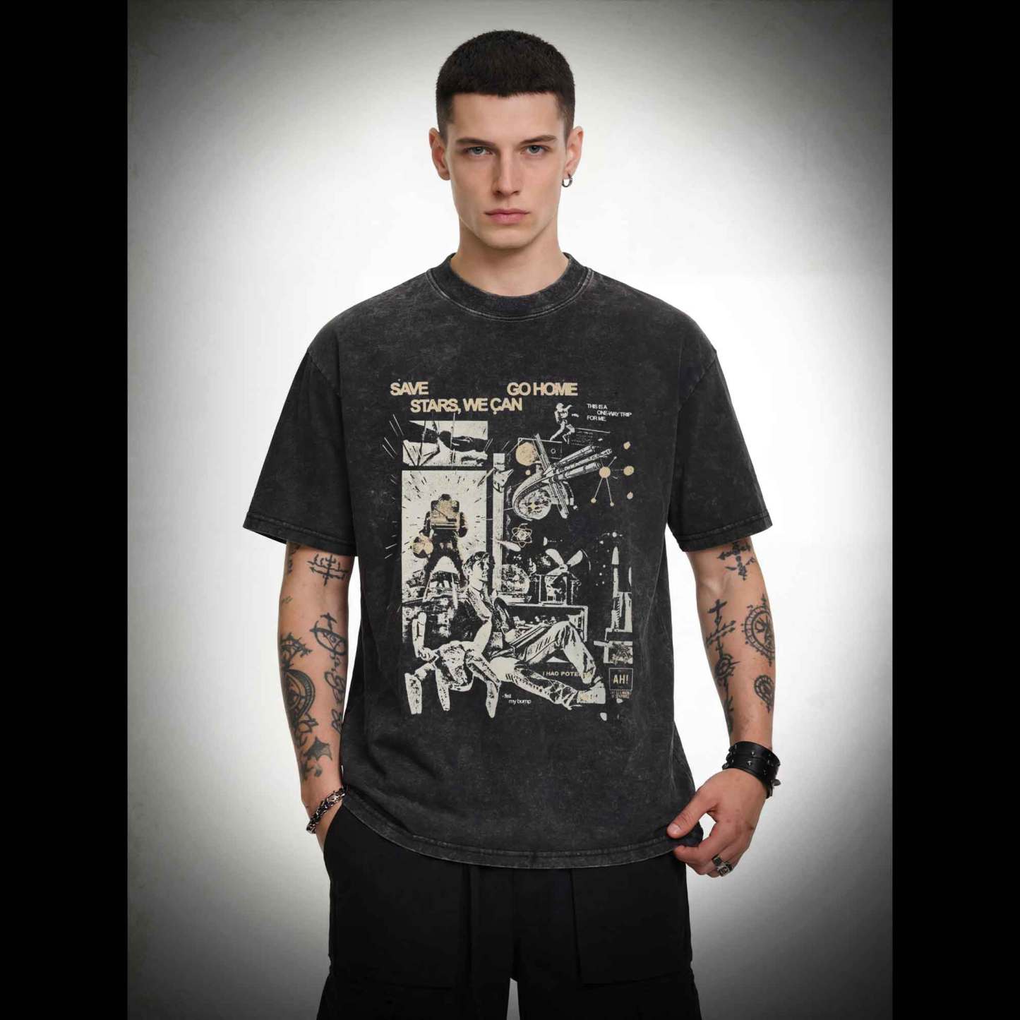 Save Stars Washed T-shirt