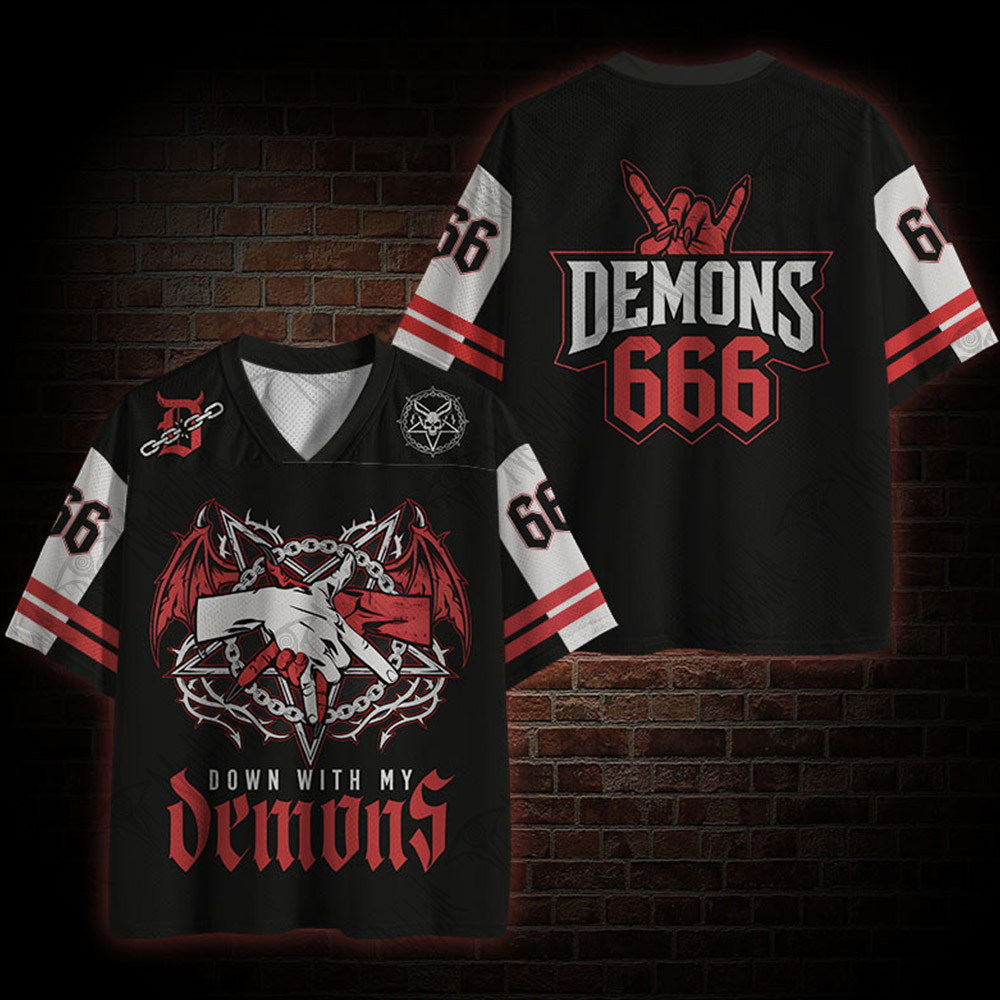 Down with My Demons Mesh Jersey
