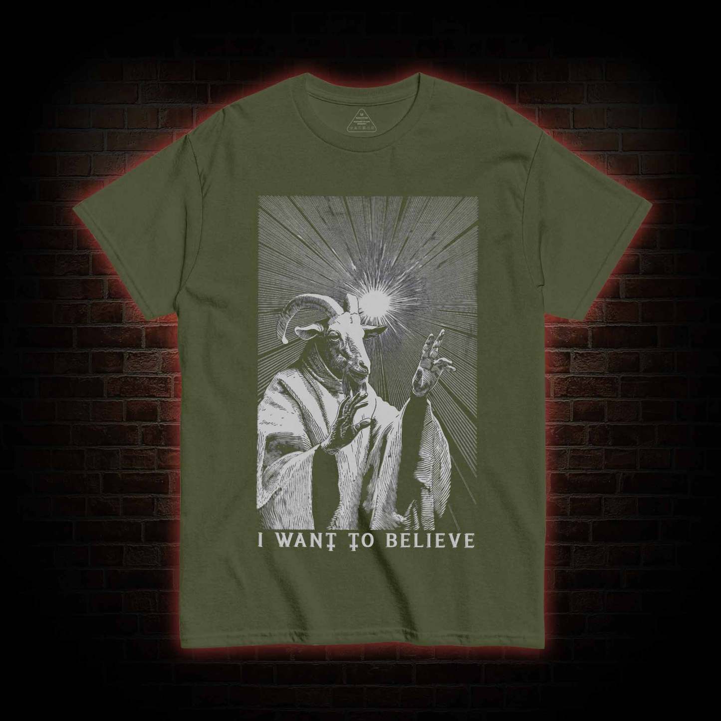I Want to Believe Goat T-shirt