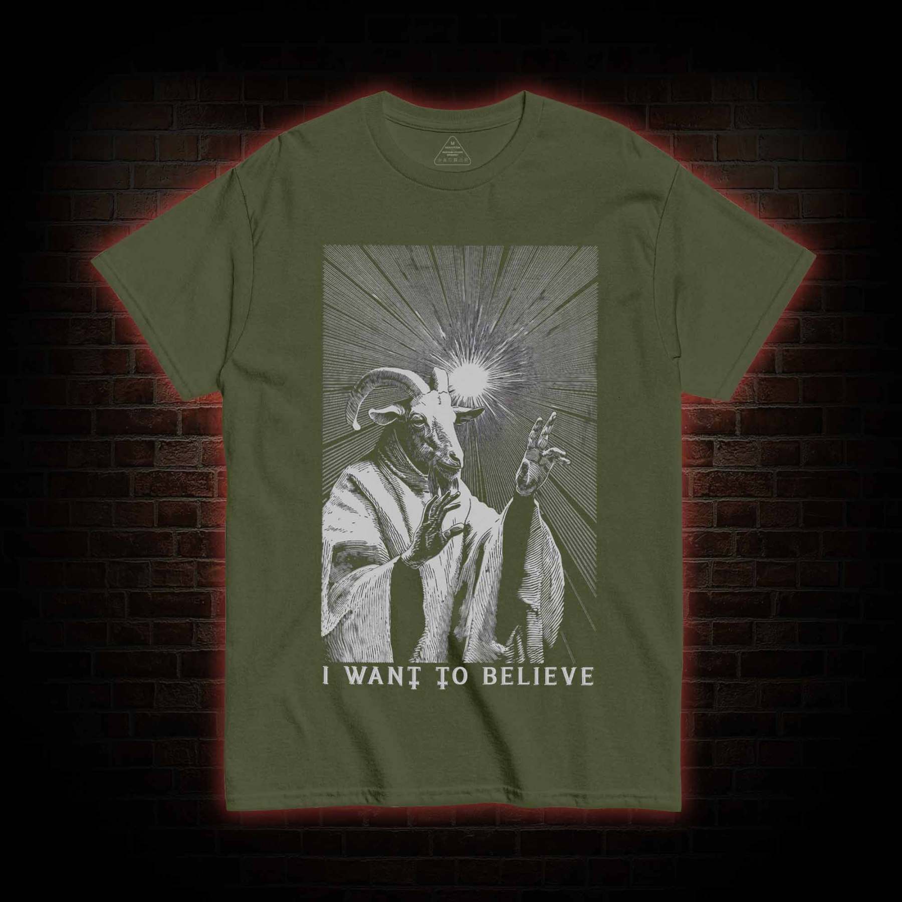 I Want to Believe Goat T-shirt