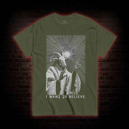 I Want to Believe Goat T-shirt