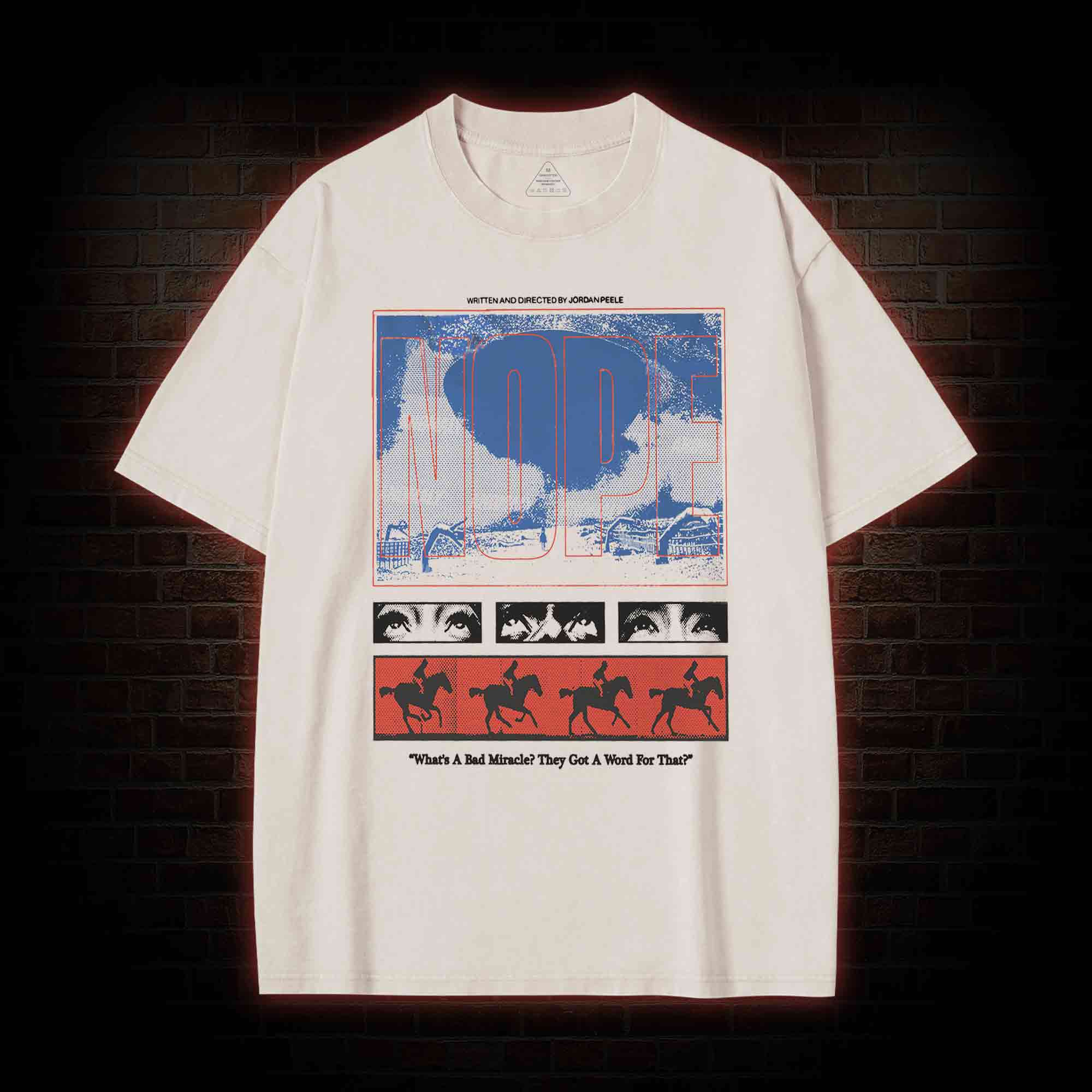 Standing Blue Shoes Washed T-shirt