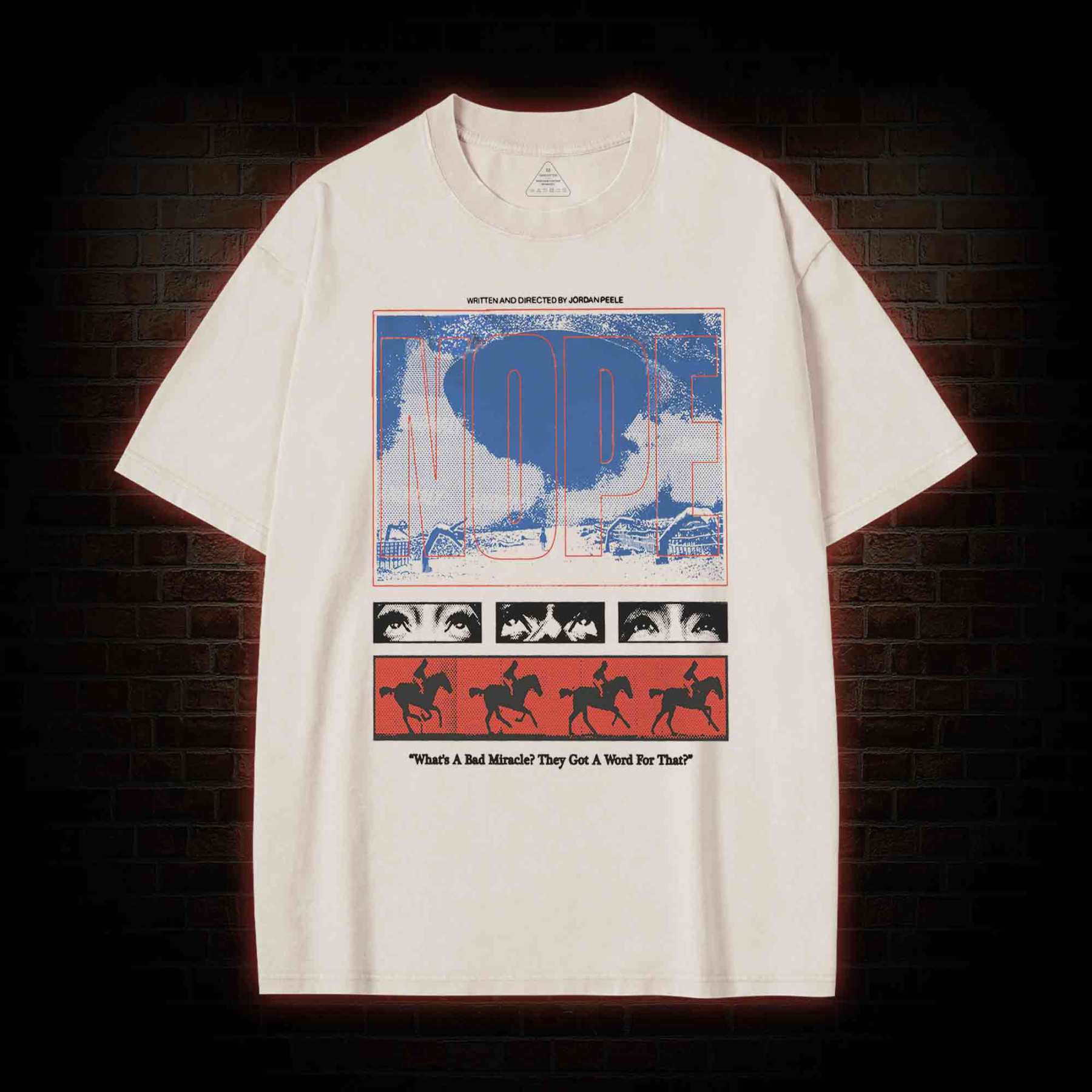 Standing Blue Shoes Washed T-shirt