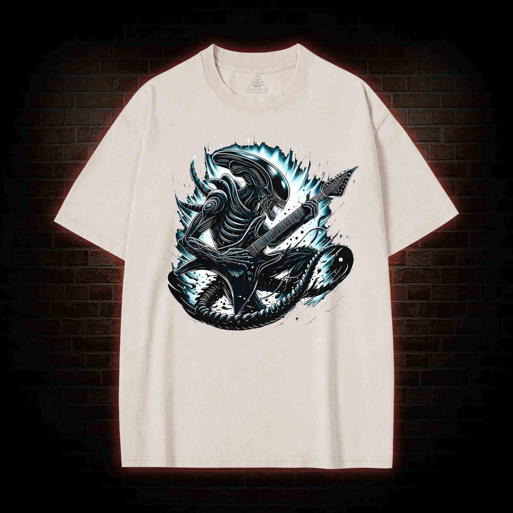 Alien Black Metal Washed T-shirt