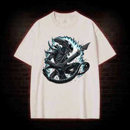 Alien Black Metal Washed T-shirt