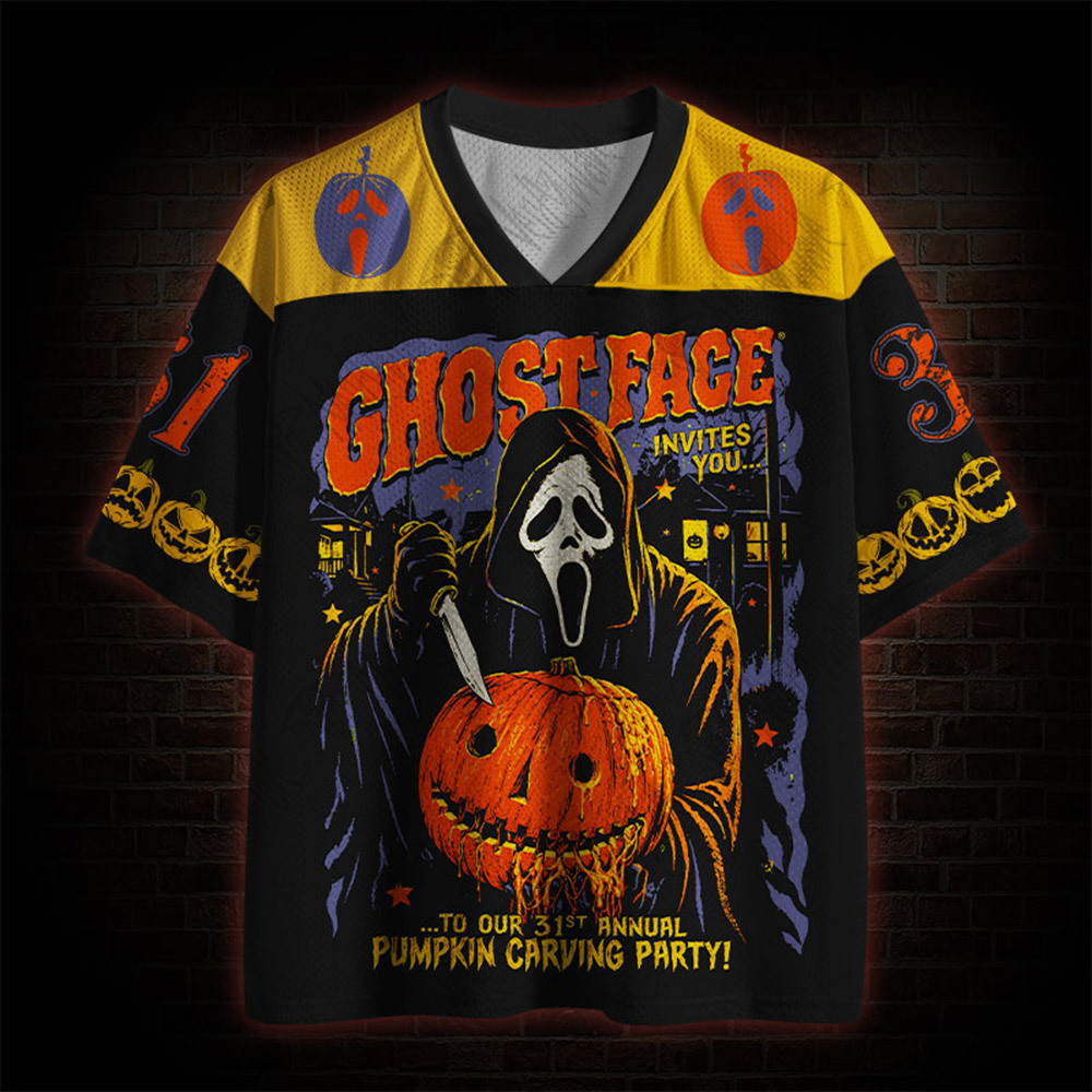 Pumpkin Carving Party Mesh Jersey