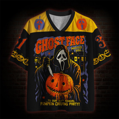 Pumpkin Carving Party Mesh Jersey