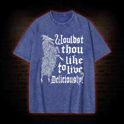 Live Deliciously Black Phillip T-shirt