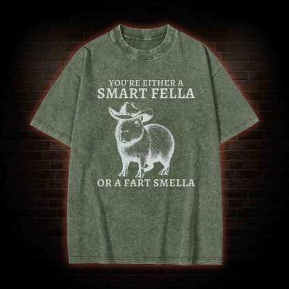 Smart Fella Capybara Washed T-shirt