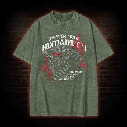 Devour Your Humanity Washed T-shirt