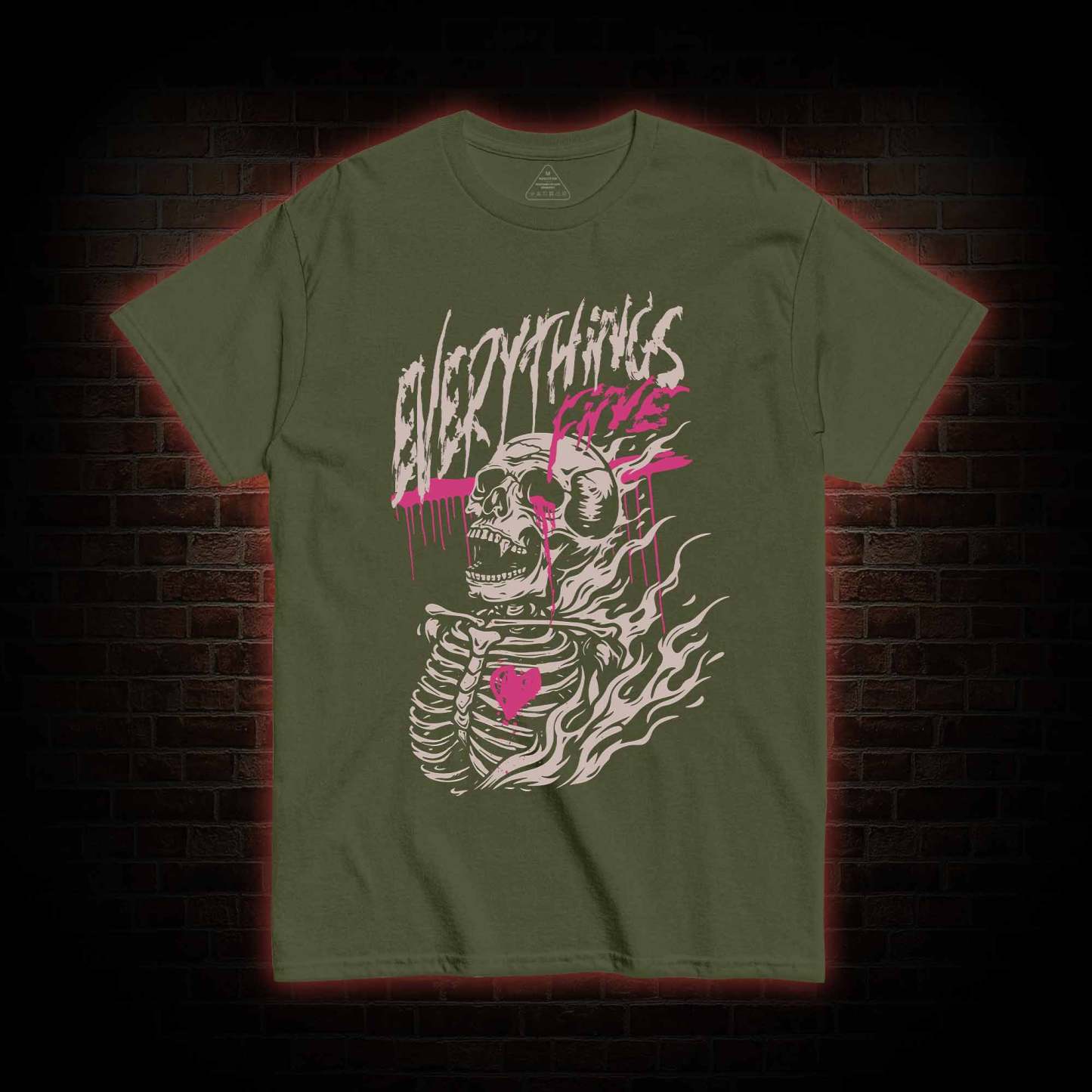 Everything's Fine Skeleton T-shirt