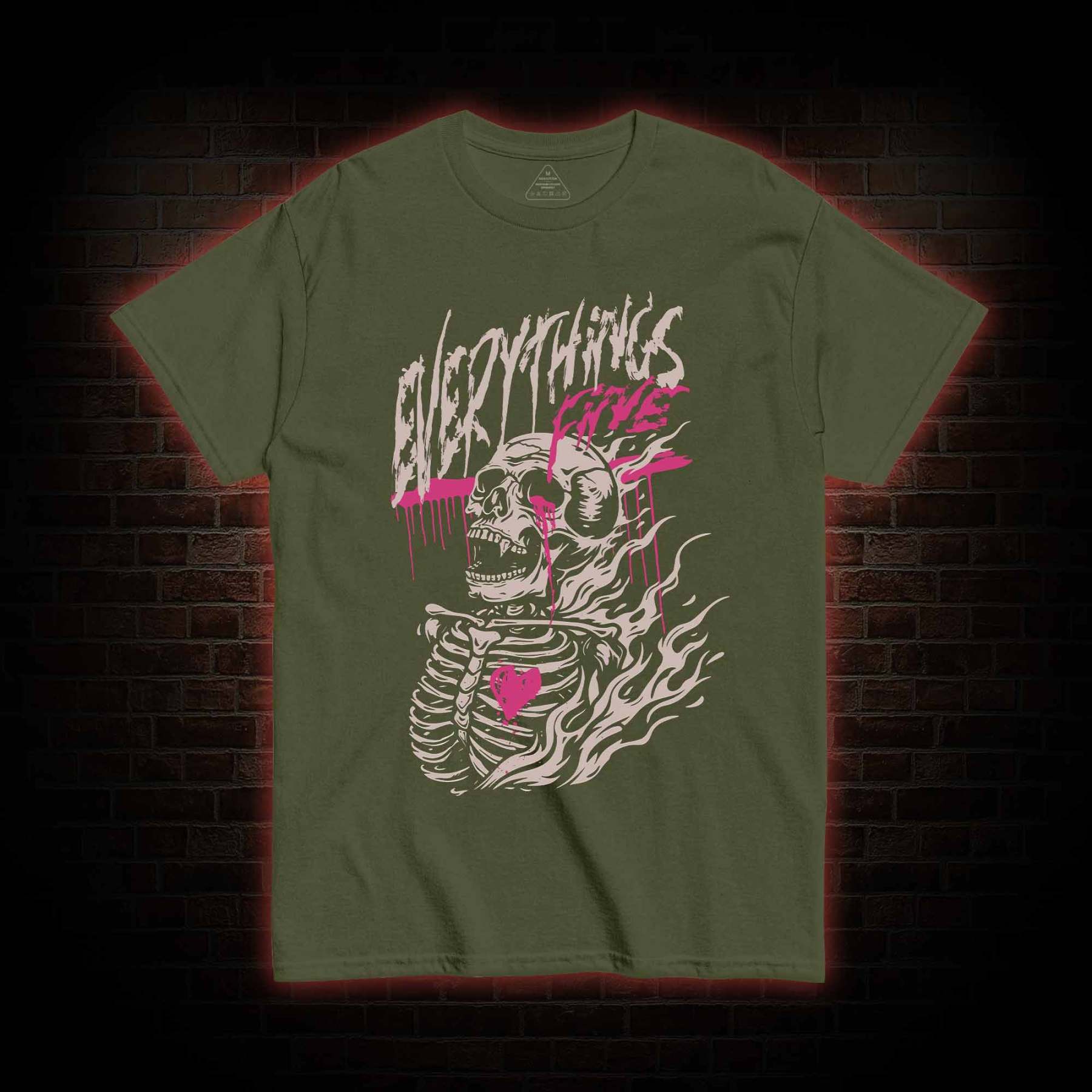 Everything's Fine Skeleton T-shirt