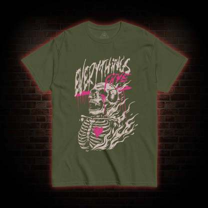 Everything's Fine Skeleton T-shirt