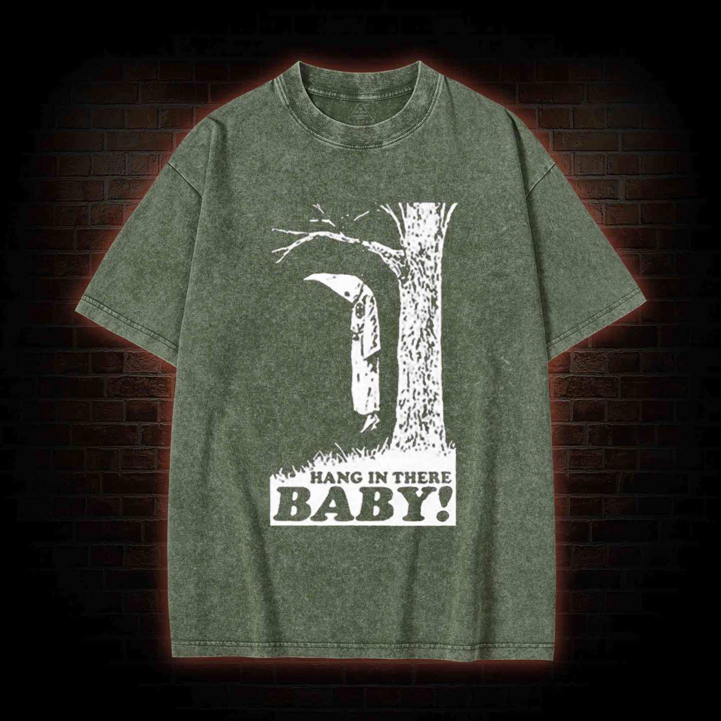 Funny The Hanging Klansman Washed T-Shirt