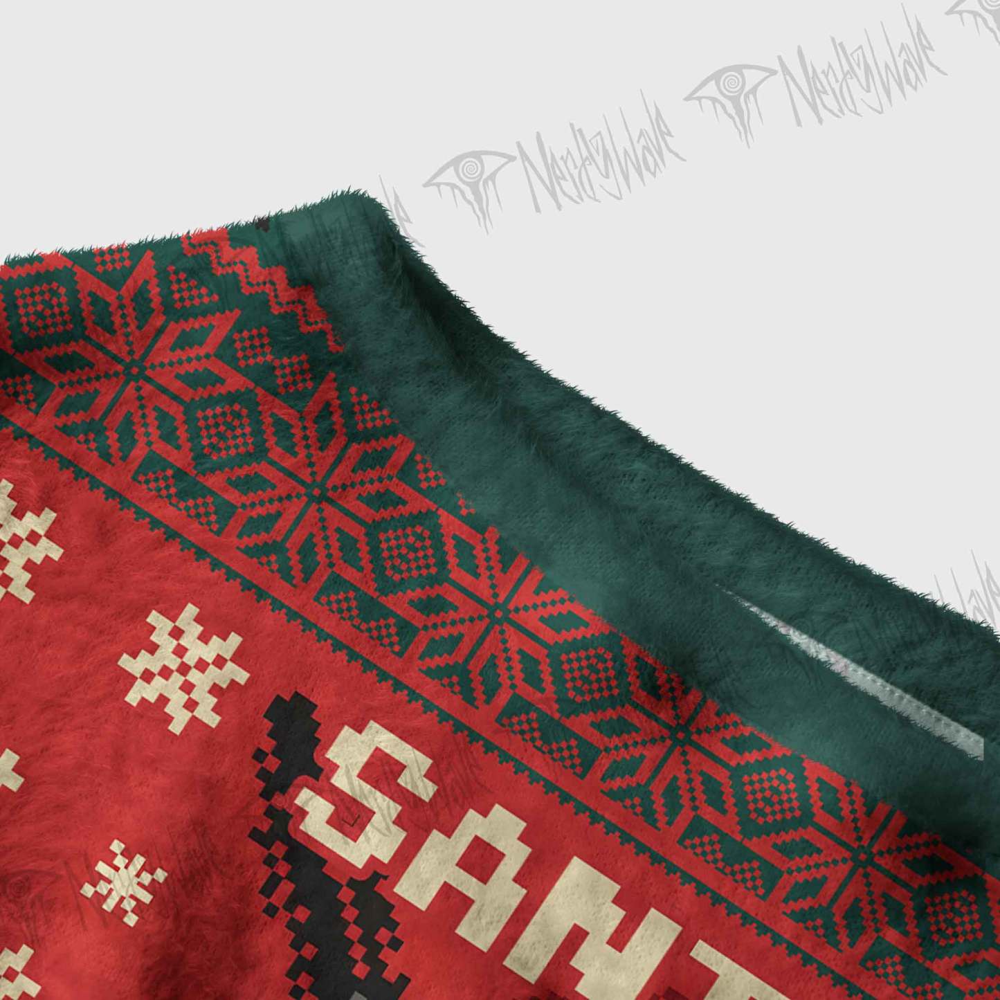 Santa? No It's Mothman Off Shoulder Ugly Sweater